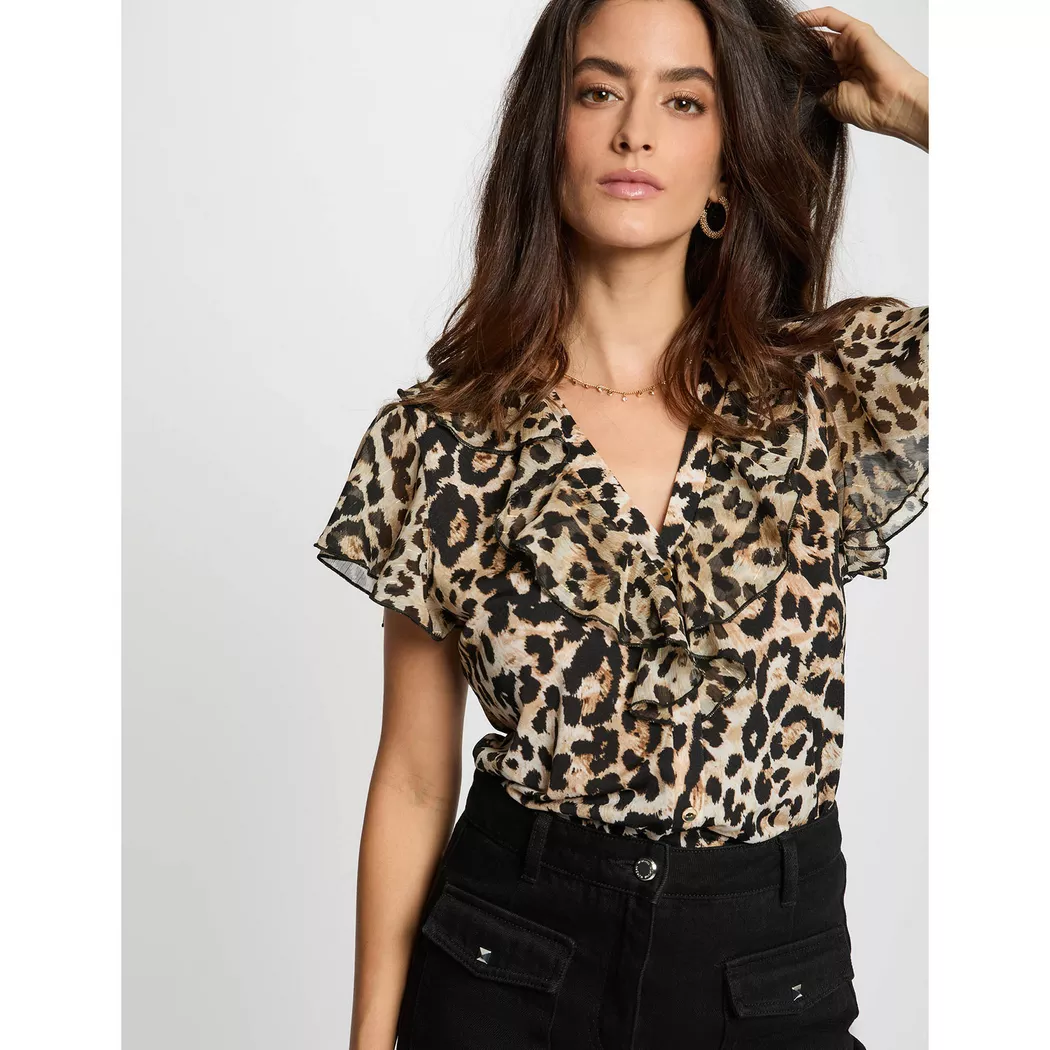 Morgan - T-Shirt, für Damen, Multicolor, Größe XL 6