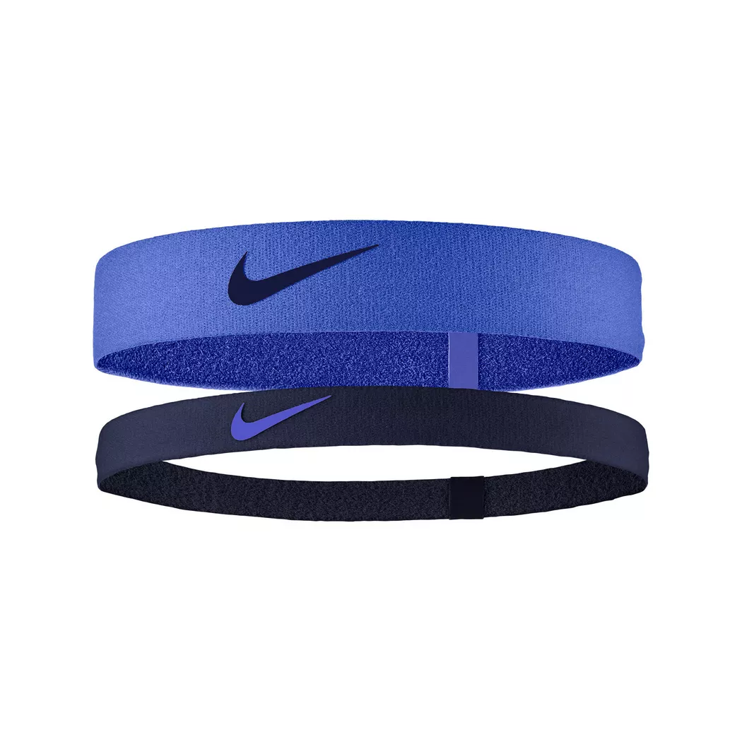 Nike - Haarband,  Flex Headband 2pk, One Size, Hellblau