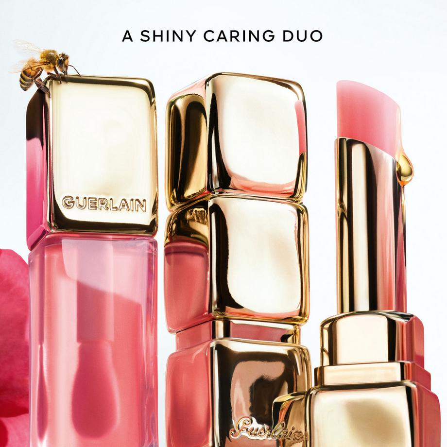 Guerlain  KissKiss Bee Glow Oil - Édition Limitée Huile à lèvres teintée au miel 92% d’origine naturelle 