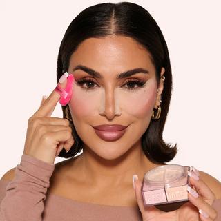 Huda Beauty  Easy Bake Loose Powder Duo - Fixierender Loser Puder 