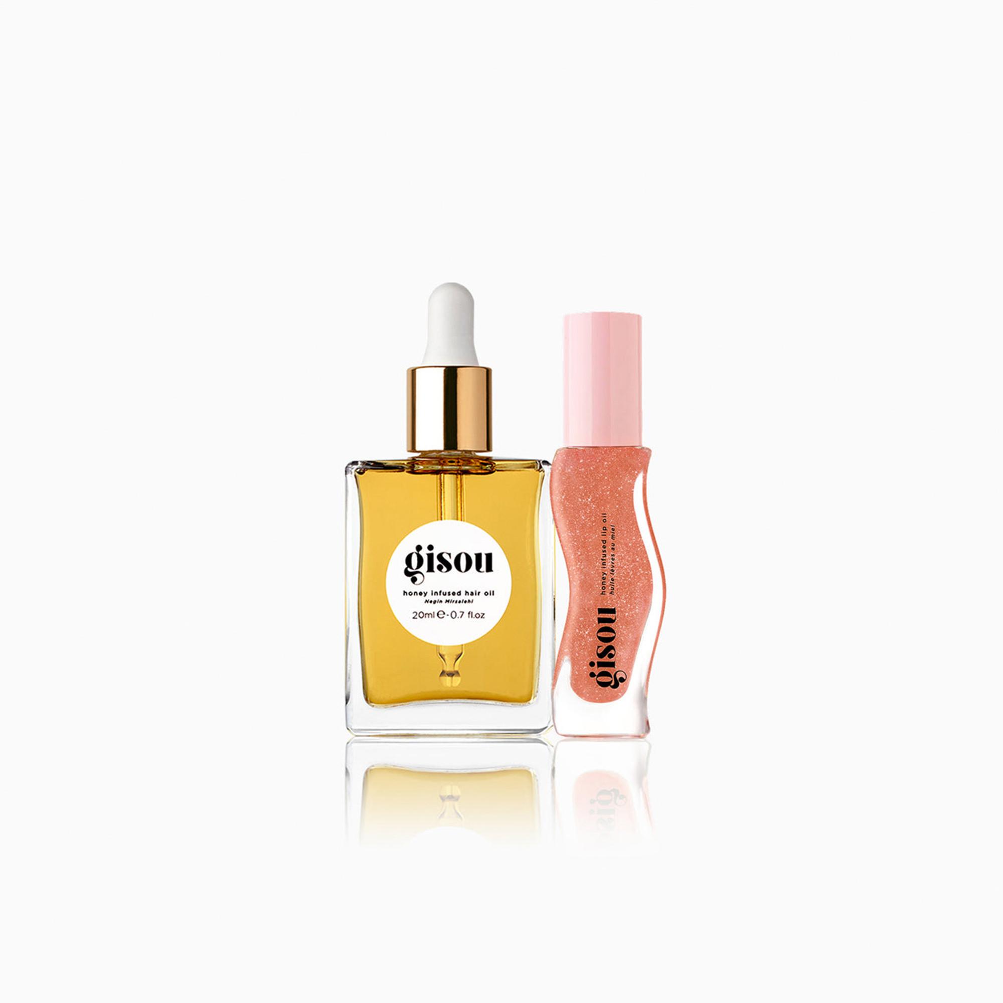 GISOU  Glossy & Glazed - Duo Set Honey Infused Hair Oil & Lip Oil 