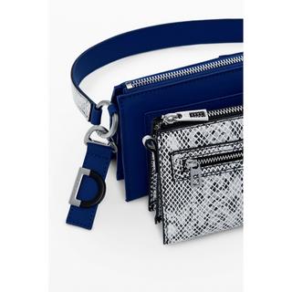 Desigual Borsa a Tracolla 3-in-1 Stampa Serpente  