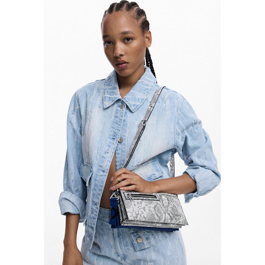 Desigual Borsa a mano Stampa Serpente  