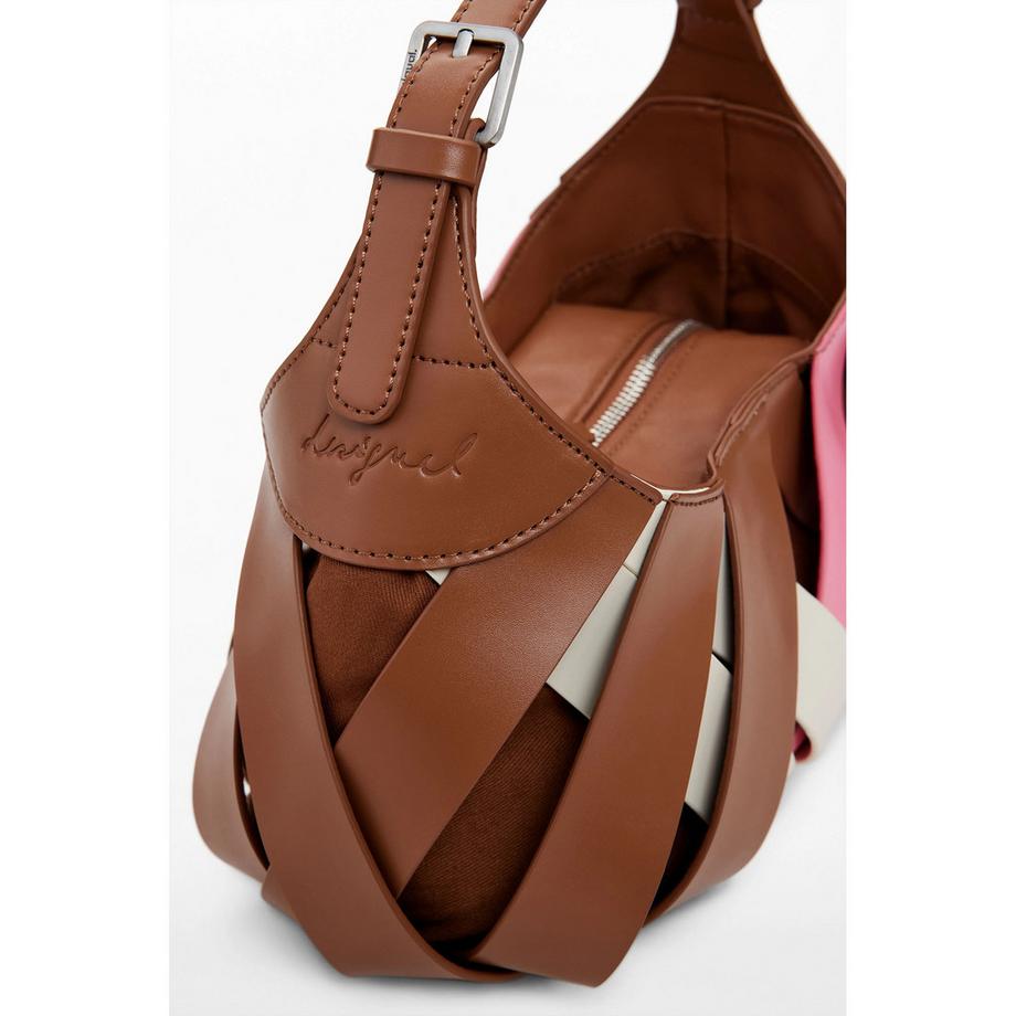 Desigual Borsa a Tracolla Intrecciata  