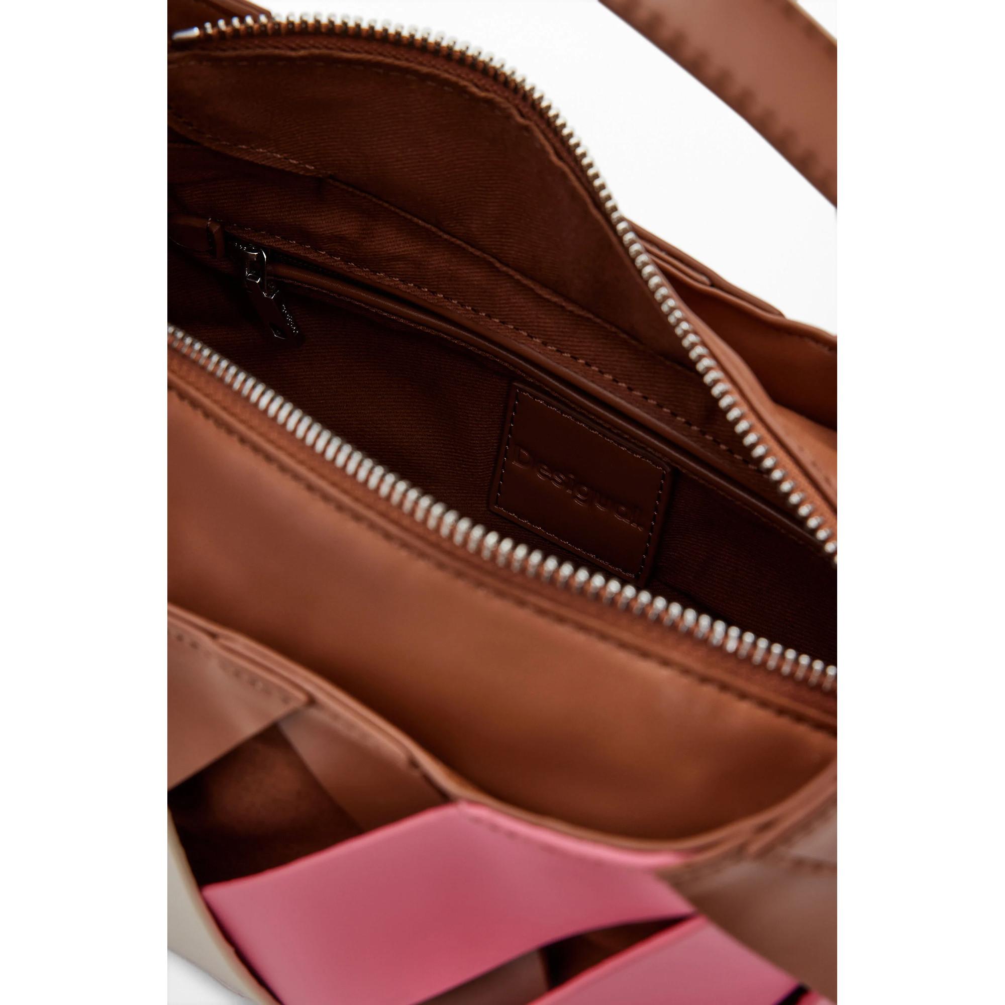 Desigual Borsa a Tracolla Intrecciata  