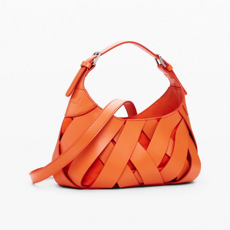 Desigual Borsa Hobo Intrecciata  
