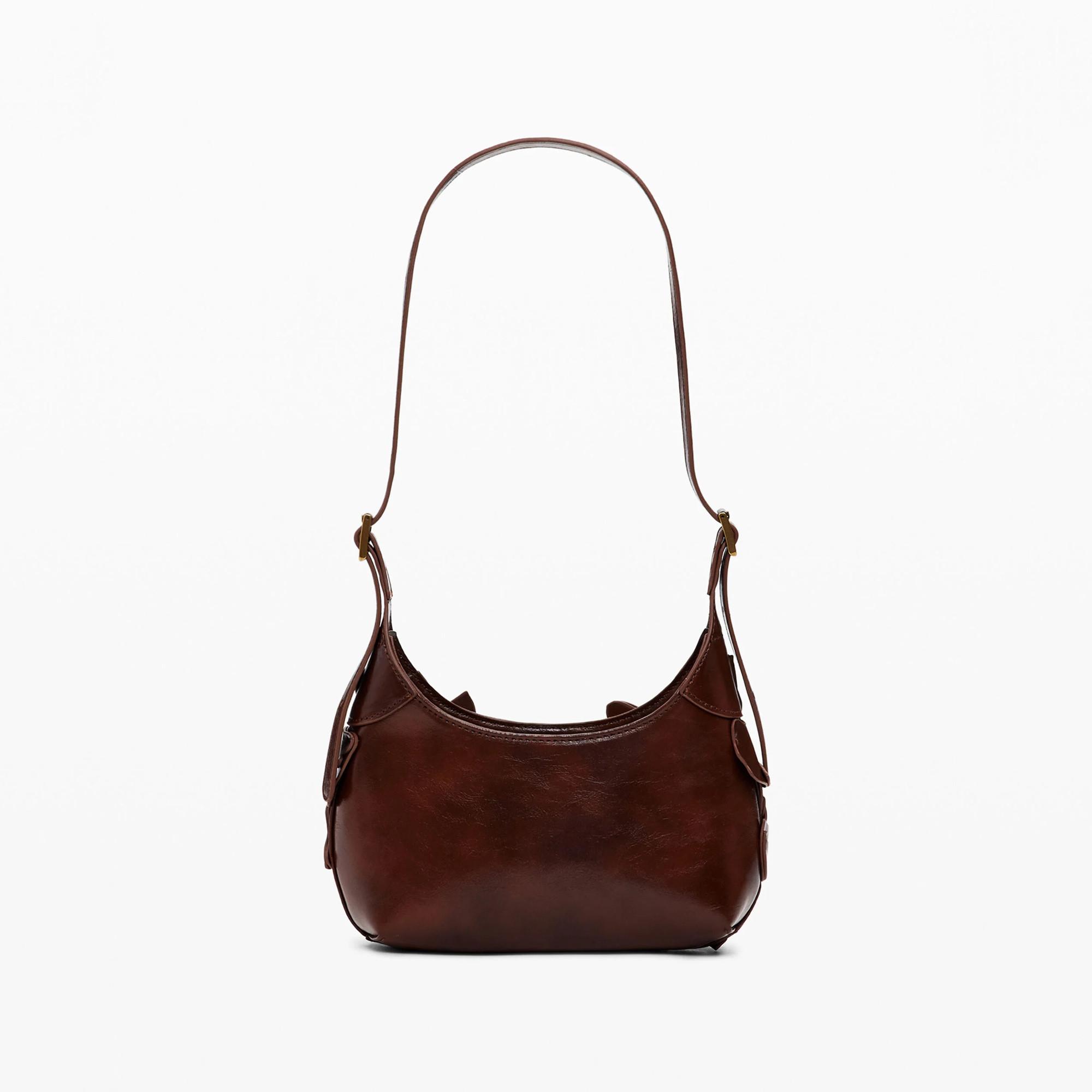 Desigual Schultertasche mit Blumenapplikationen  