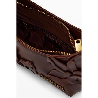 Desigual Schultertasche mit Blumenapplikationen  