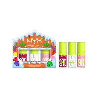 NYX-PROFESSIONAL-MAKEUP  Holiday 2025 Fat Oil Trio Kit: 3 tonalità Lip Drip in una confezione natalizia 