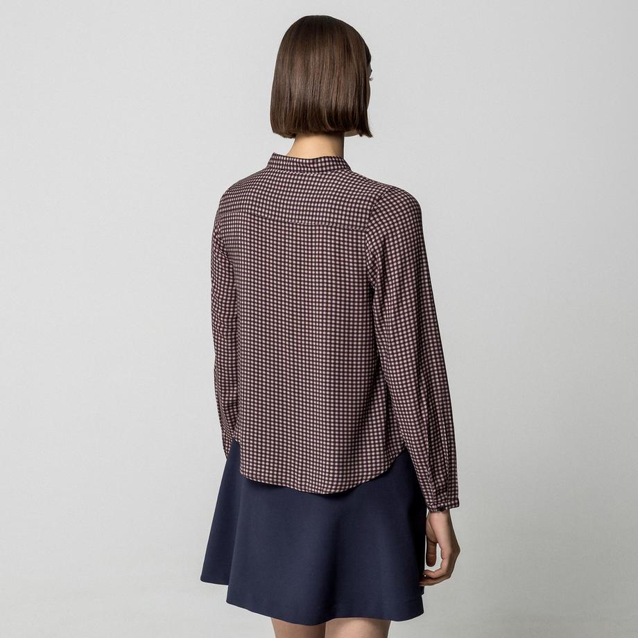 Manor Woman Chemisier à Carreaux Manches Longues  