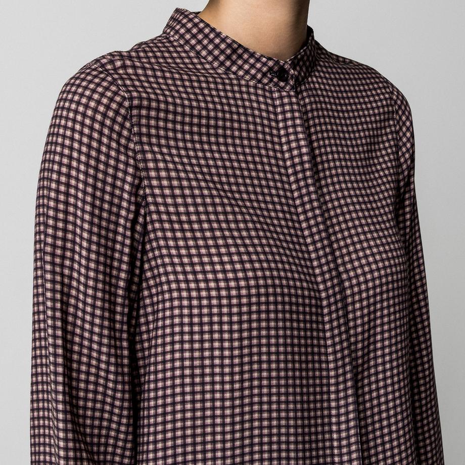 Manor Woman Chemisier à Carreaux Manches Longues  