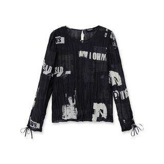 Desigual Bluse mit Buchstaben-Print  