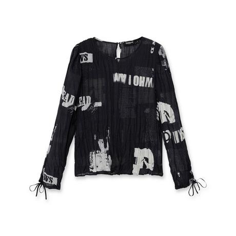Desigual Bluse mit Buchstaben-Print  