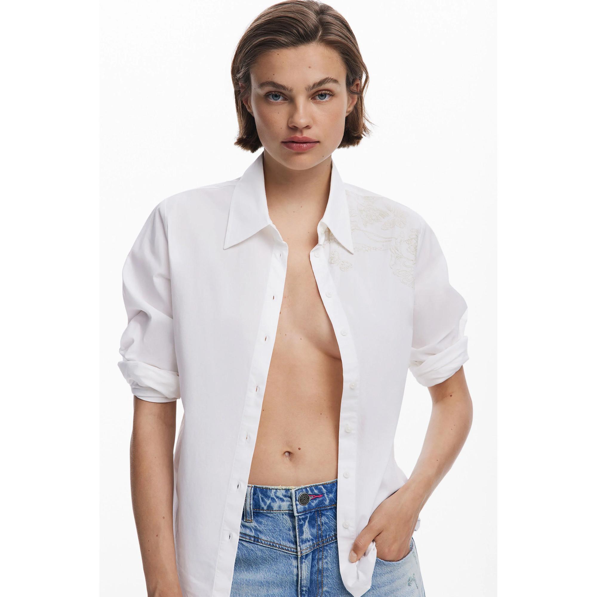 Desigual Oversized T-Shirt Manches Longues  