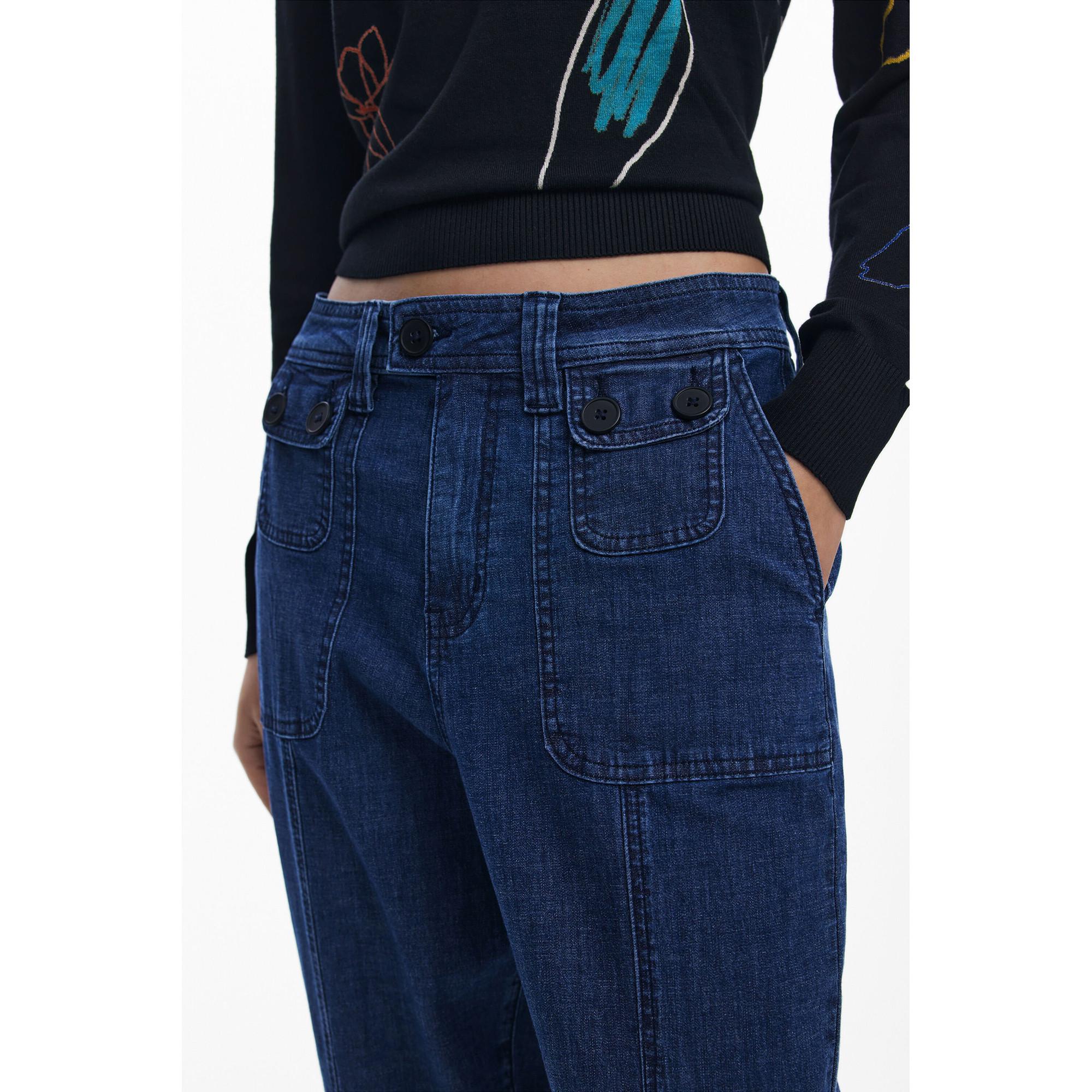 Desigual Jeans dritto floreale  