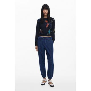 Desigual Jeans dritto floreale  