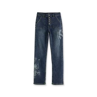 Desigual Straight Leg Jeans Stampati  