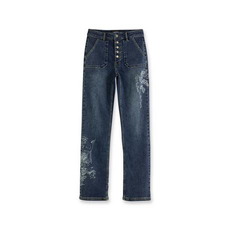 Desigual Straight Leg Jeans Stampati  