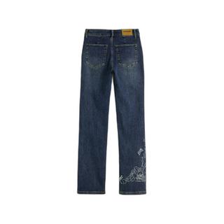 Desigual Straight Leg Jeans Stampati  