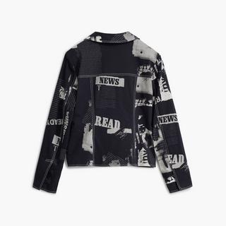 Desigual Newspaper Print Blazer  