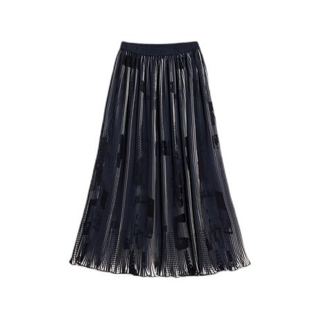 Desigual Plissierter Maxi Rock  