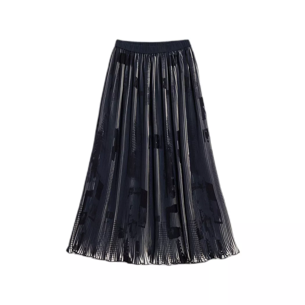 Desigual Jupe midi texture arty BLACK XS female 3