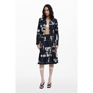 Desigual Faltenrock Allover-Print  