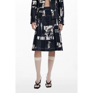 Desigual Faltenrock Allover-Print  