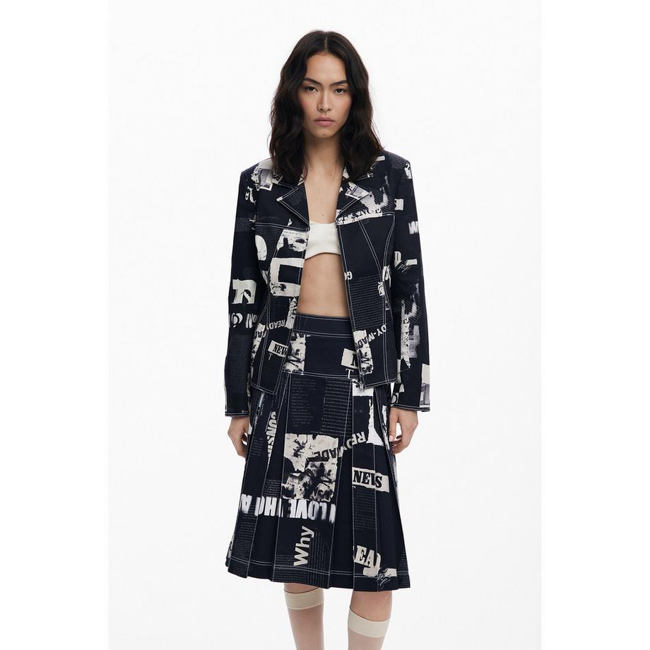 Desigual Gonna plissé stampa all-over  