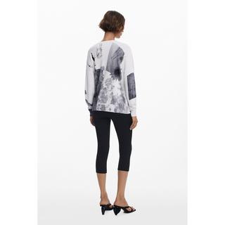 Desigual Farbenfroher Patchwork Strickpullover  