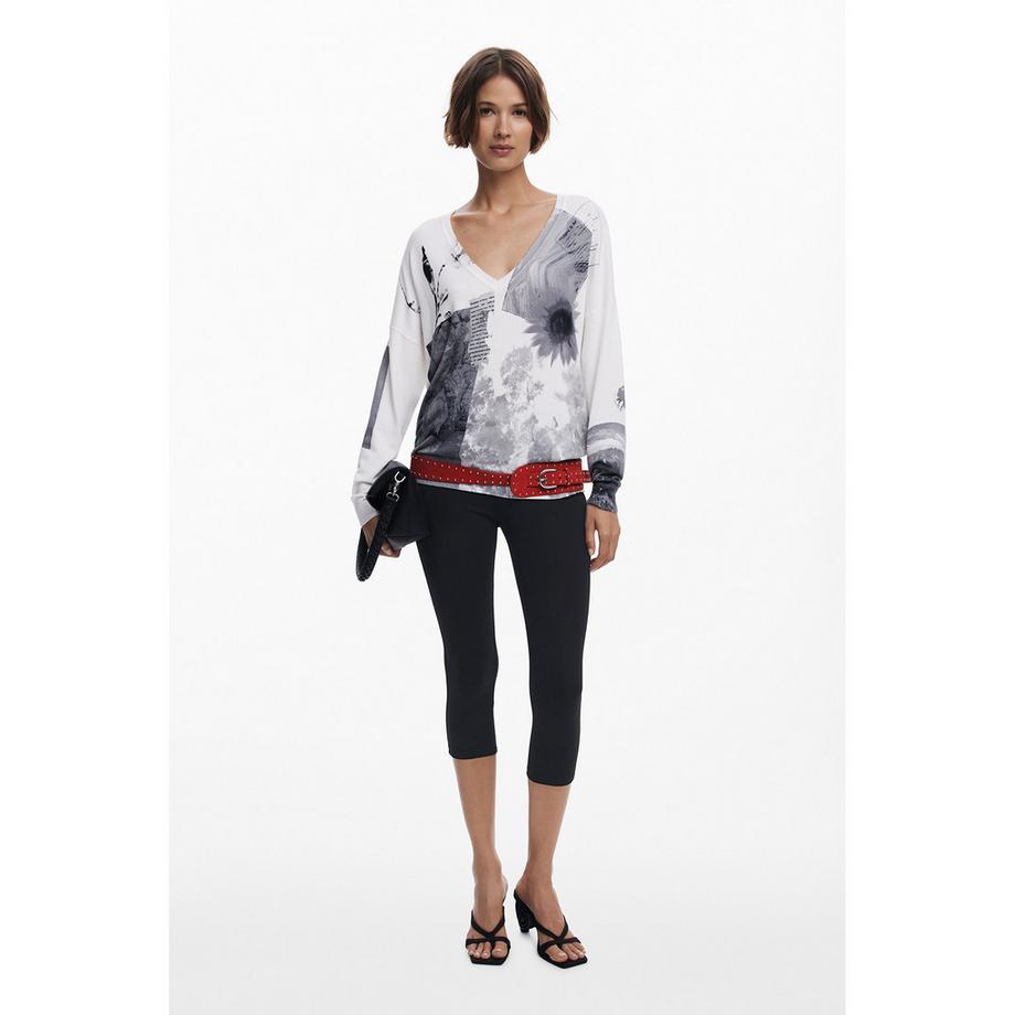 Desigual Langarm Rundhals Strickpullover  