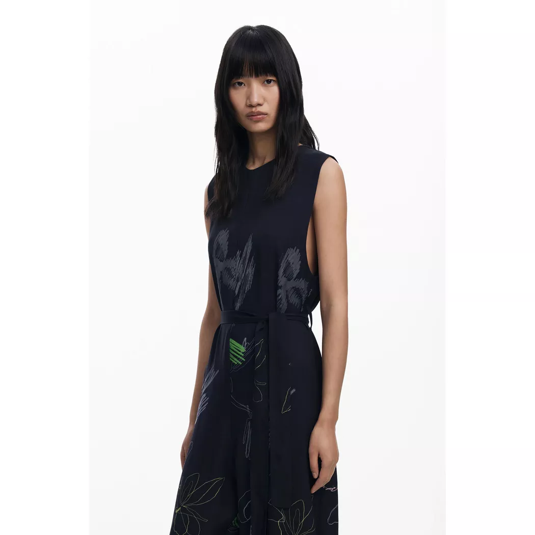 Desigual Combinaison palazzo à fleurs BLACK S female