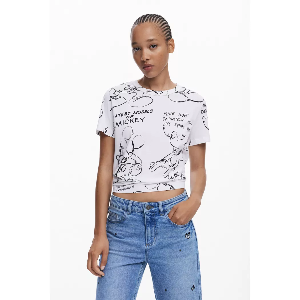 Desigual T-shirt logo Visage WHITE S female 6