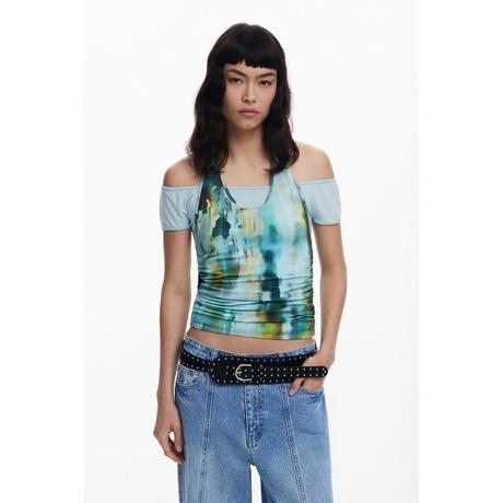 Desigual Bedrucktes Halterneck T-Shirt  