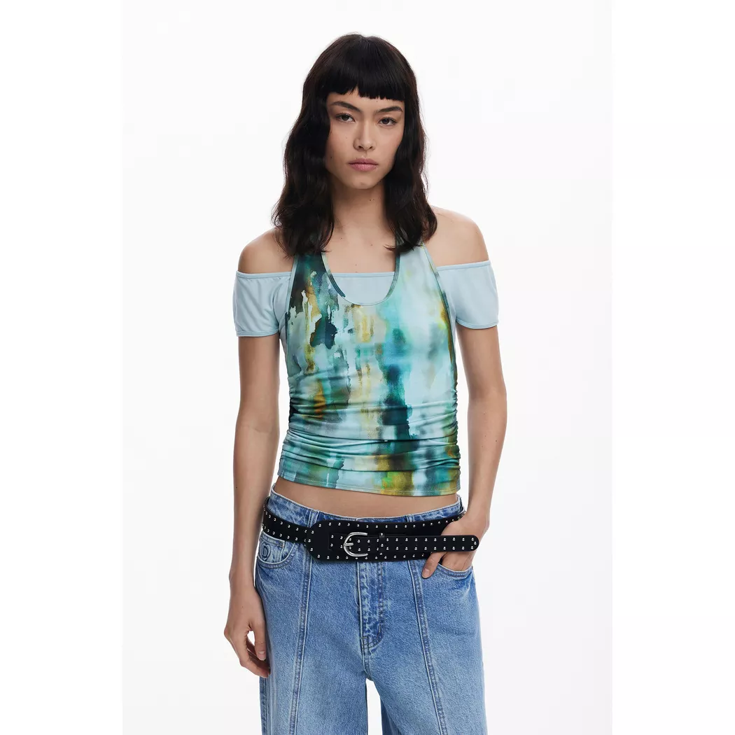 Desigual - T-Shirt, für Damen, Gelb, Größe L