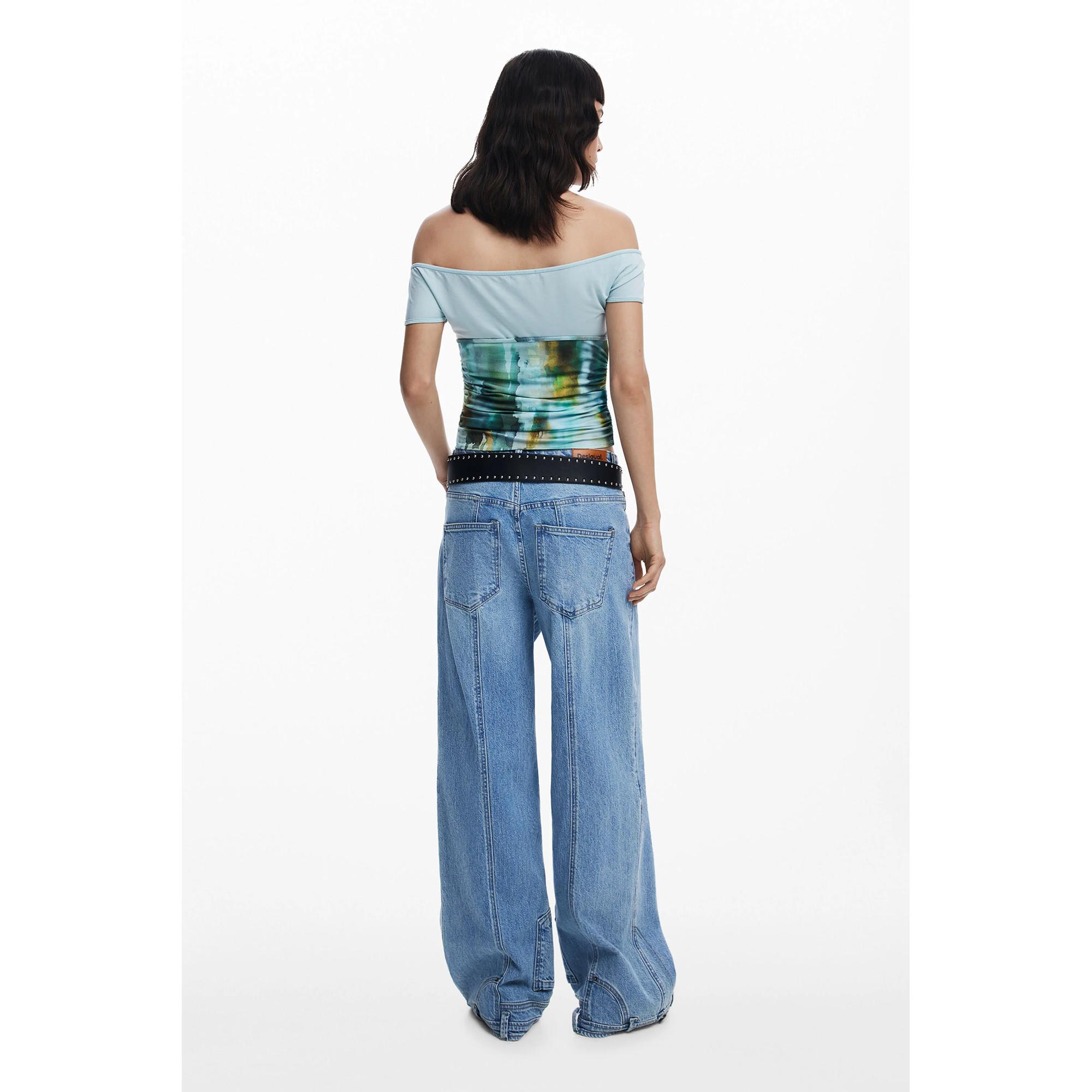 Desigual Bedrucktes Halterneck T-Shirt  