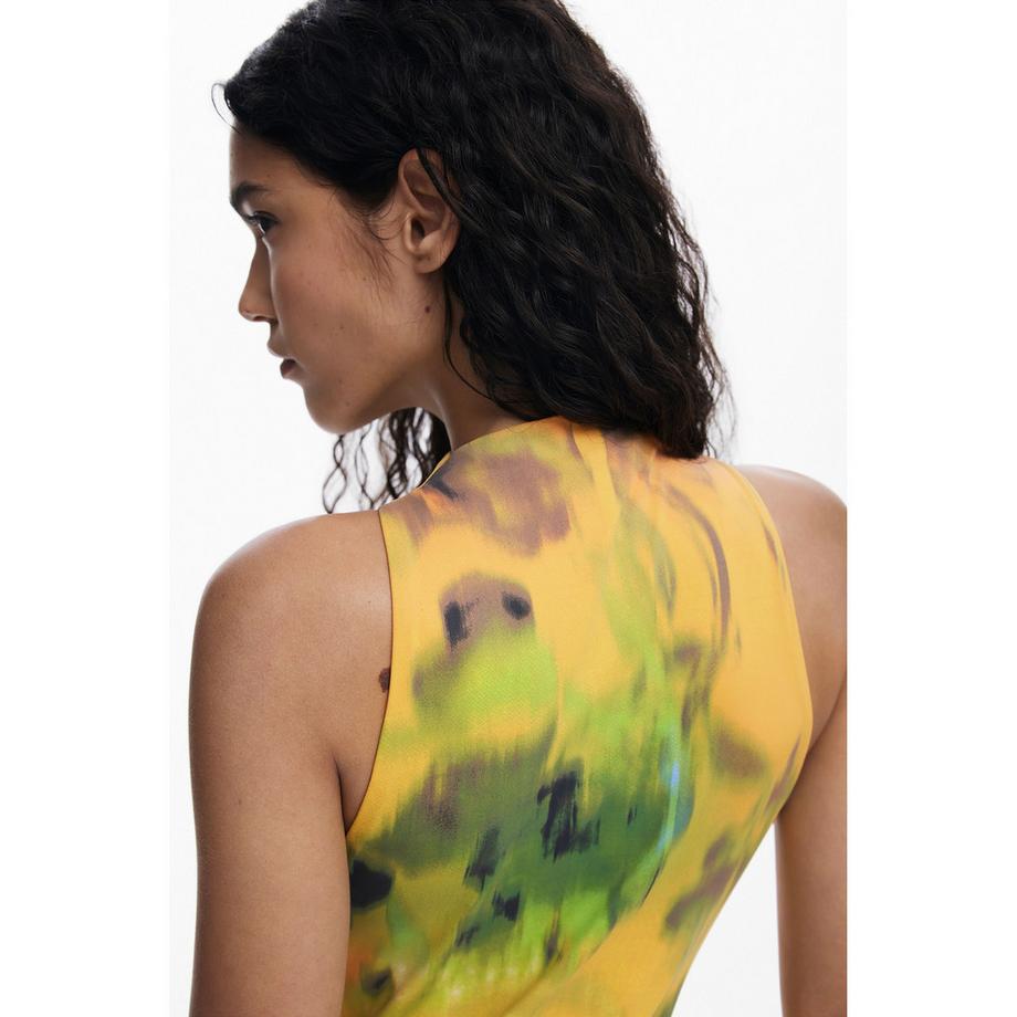 Desigual Ärmelloses Minikleid Abstraktes Muster  