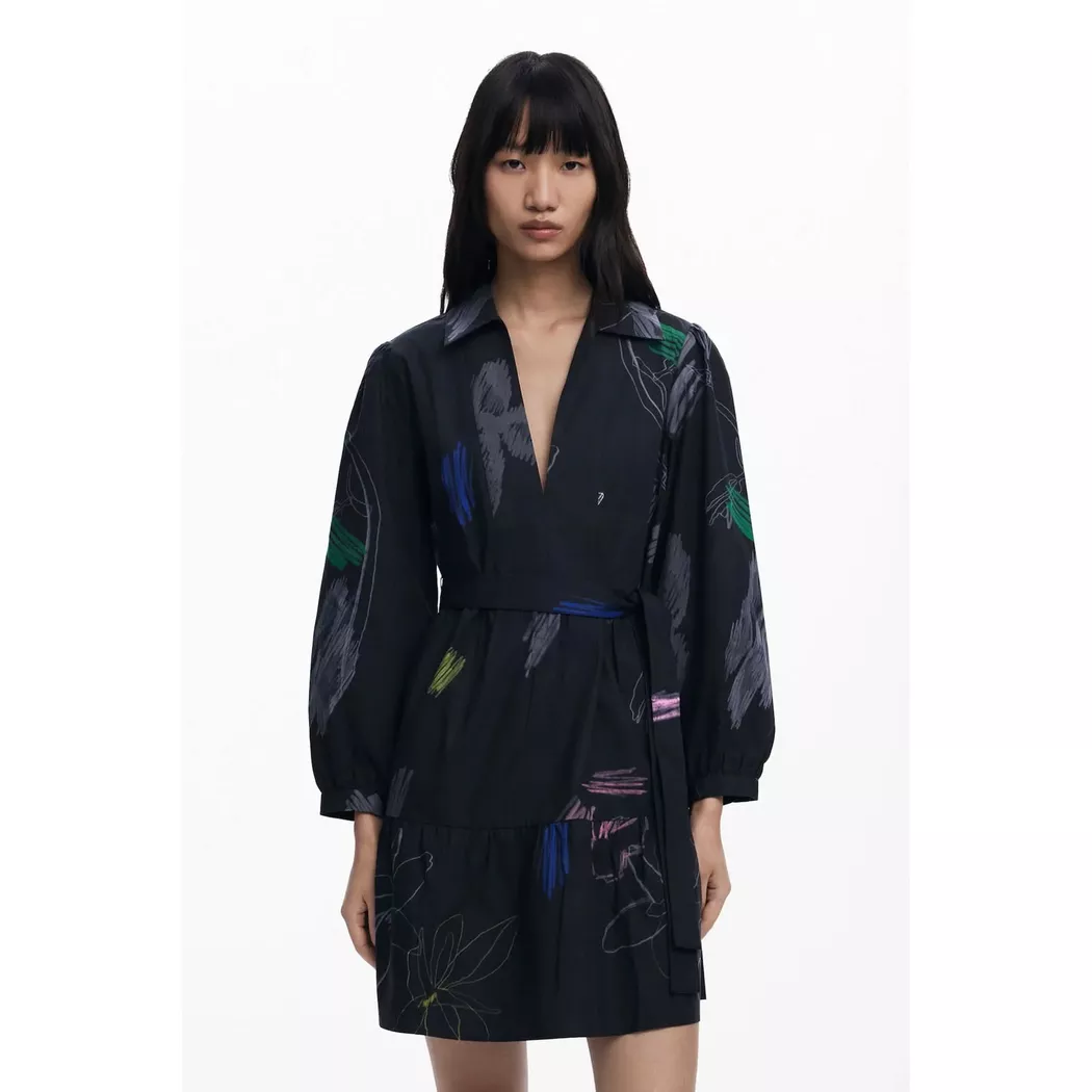 Desigual Robe combinée à rayures BLACK L female 3
