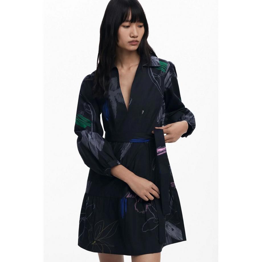 Desigual Bedrucktes Mini Hemdblusenkleid  