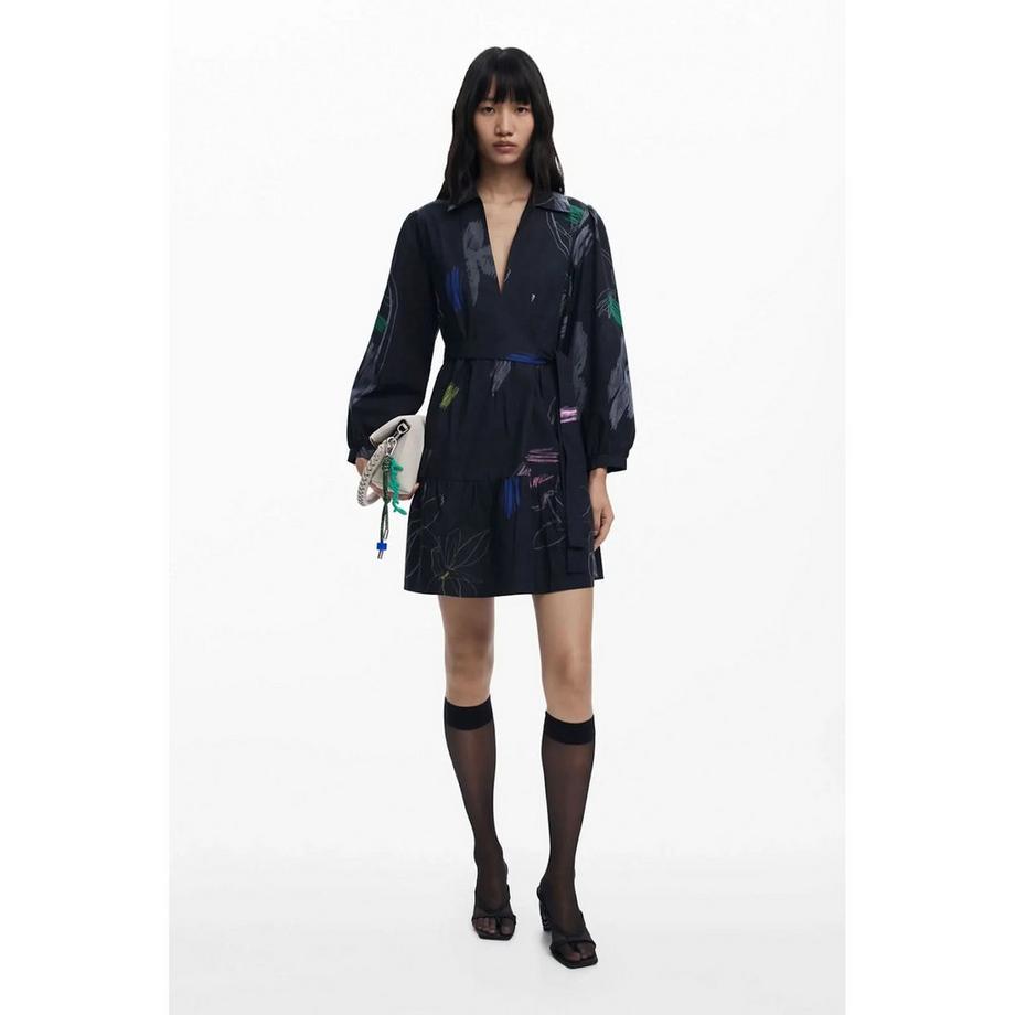 Desigual Bedrucktes Mini Hemdblusenkleid  