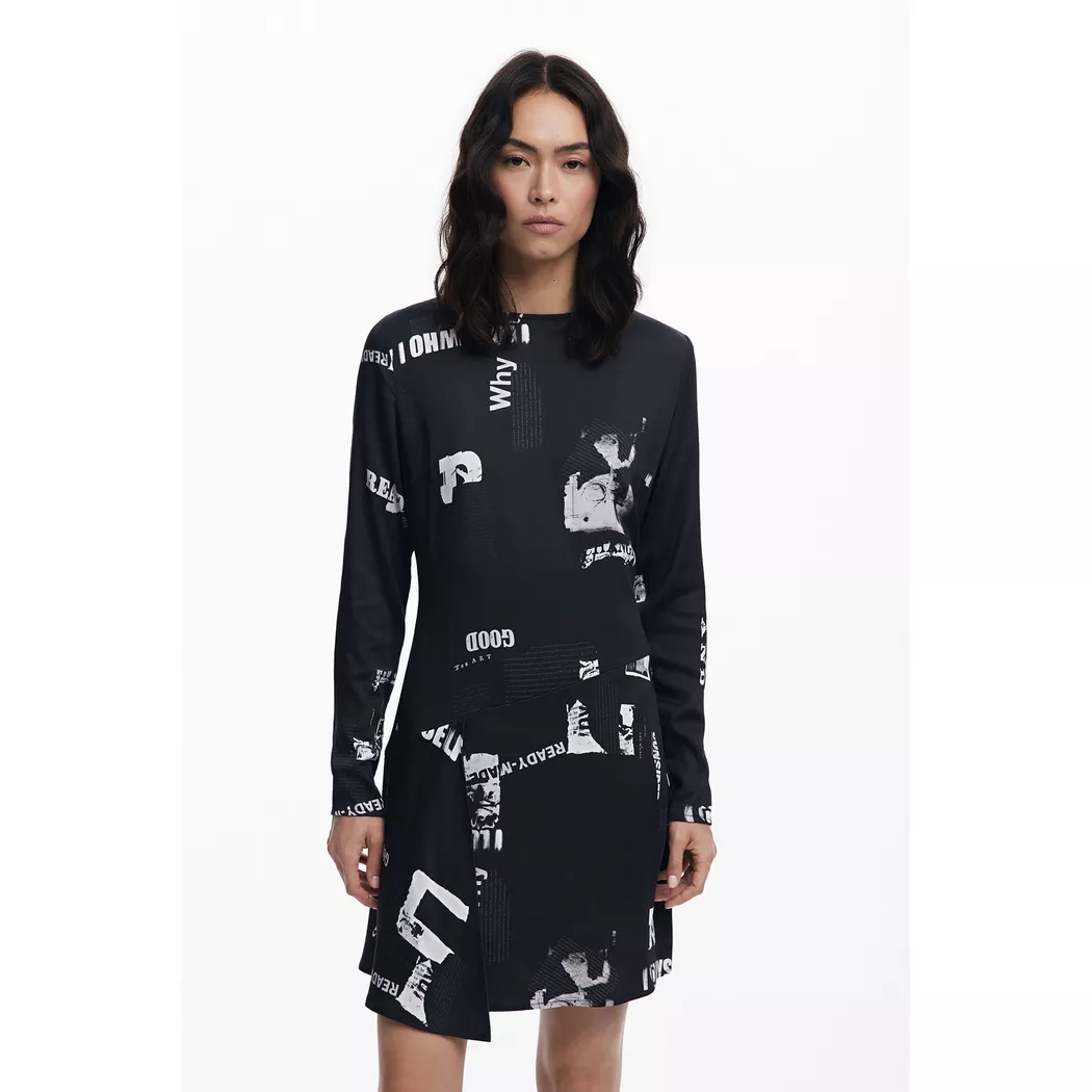 Desigual Robe combinée à rayures BLACK M female 2