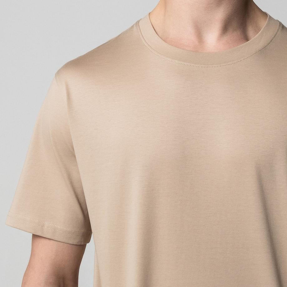 Manor Man T-shirt Col Rond Manches Courtes Regular Fit  