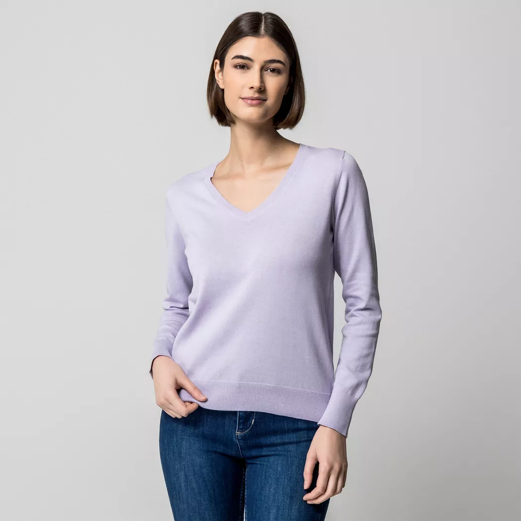 Manor Woman - Pullover, für Damen, Lavendel, Größe L