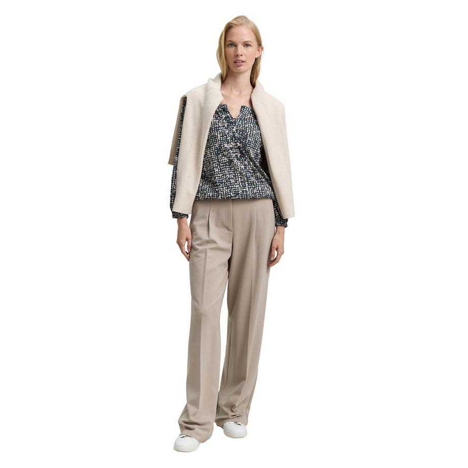 TOM TAILOR Blusa a fantasia scollo Henley maniche 3/4  