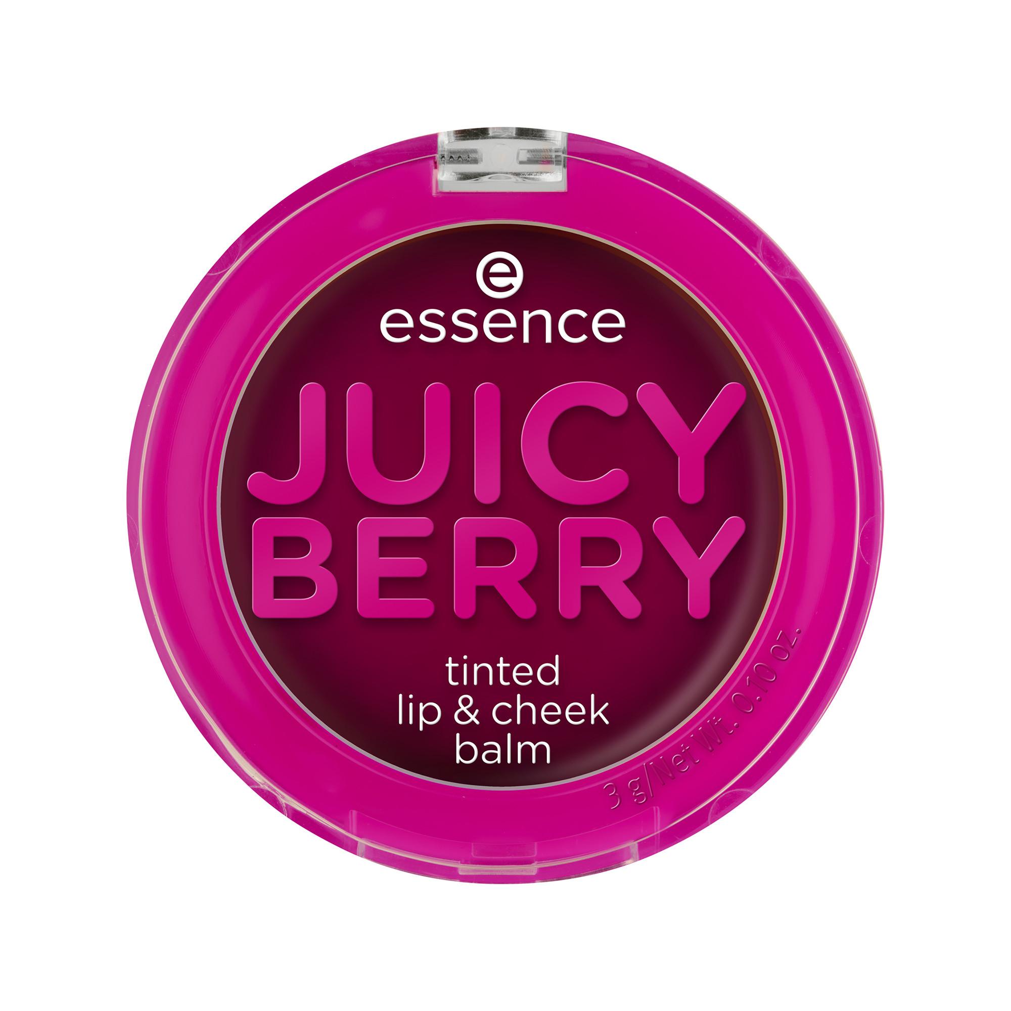 essence  JUICY BERRY tinted lip & cheek balm 