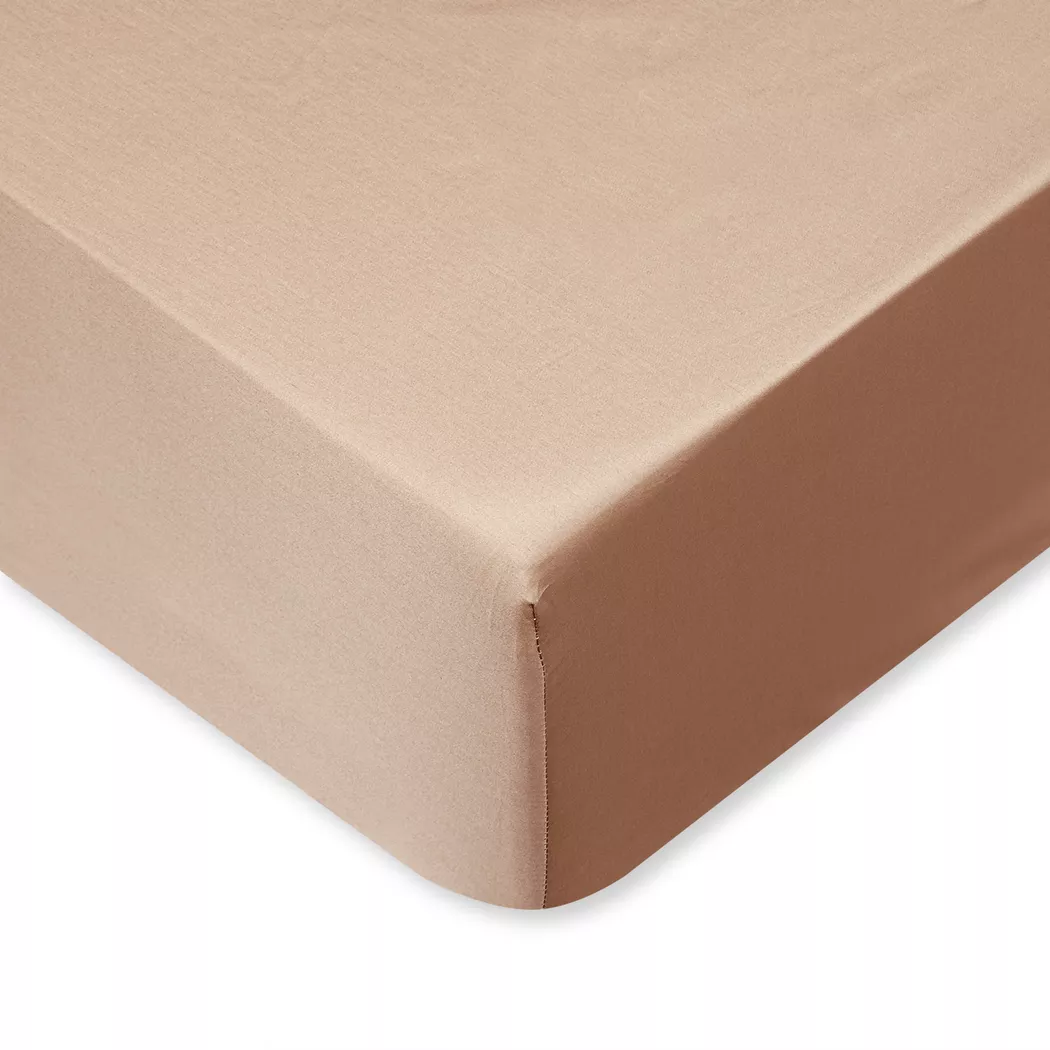 Manor - Fixleintuch, Sateen Luxe Fixleintuch, 100 x 200 x 23 cm, Taupe