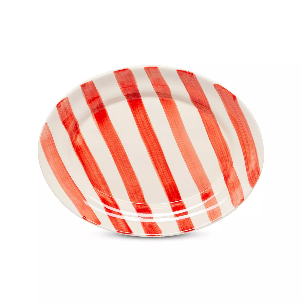 Manor - Ovale Platte, 47cm, Rot