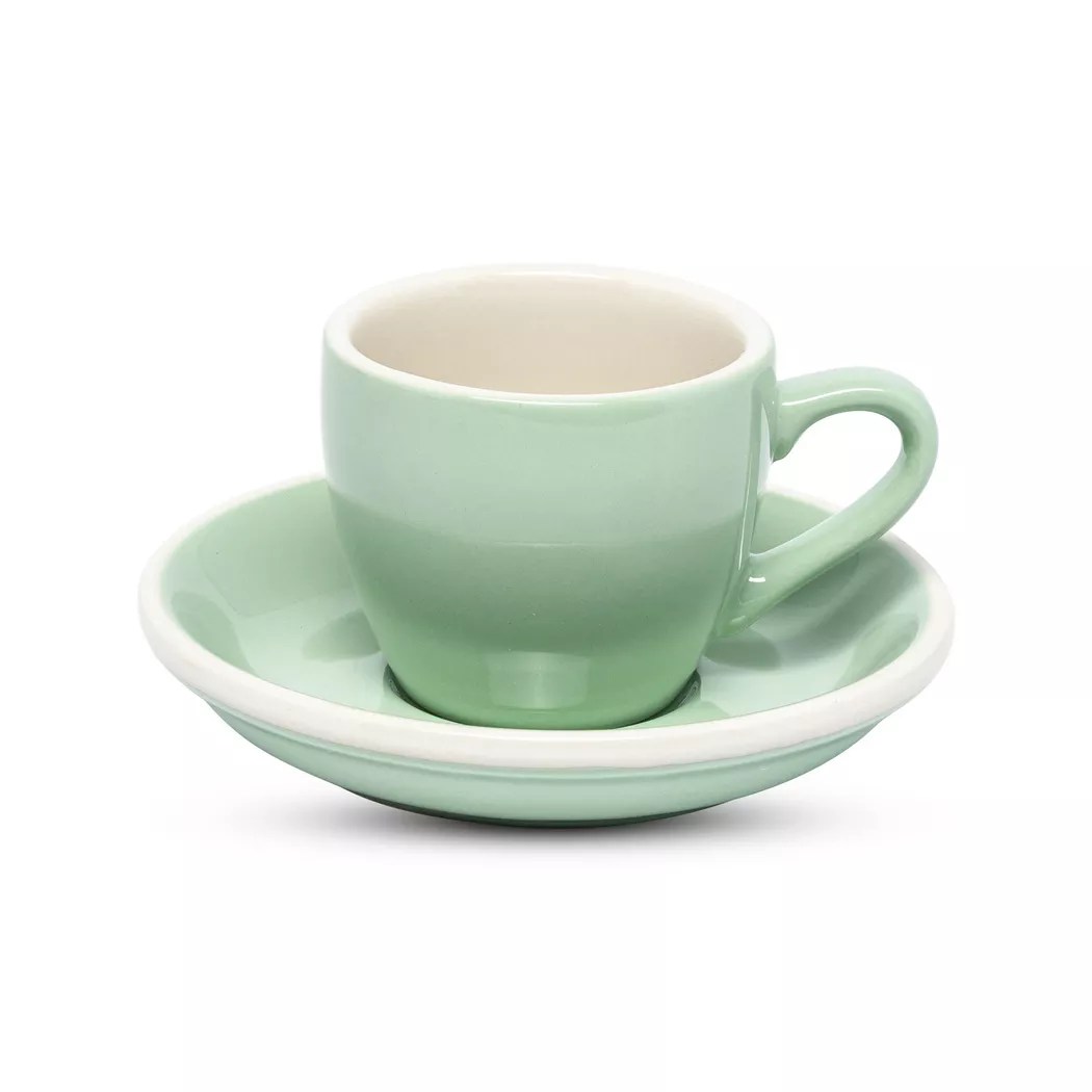 Manor - Espressotasse mit Untertasse, 80 ml, Hellgrün
