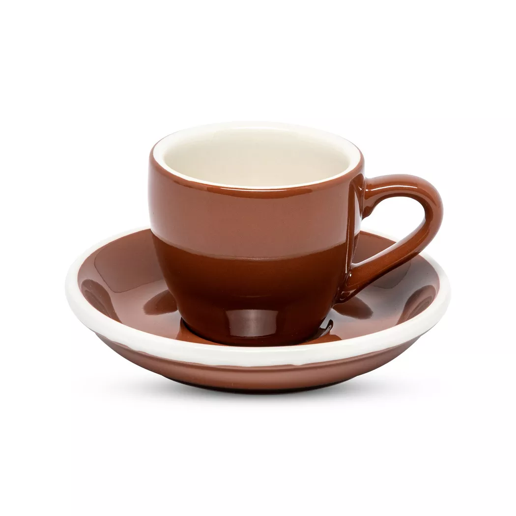 Manor - Espressotasse mit Untertasse, 80 ml, Braun