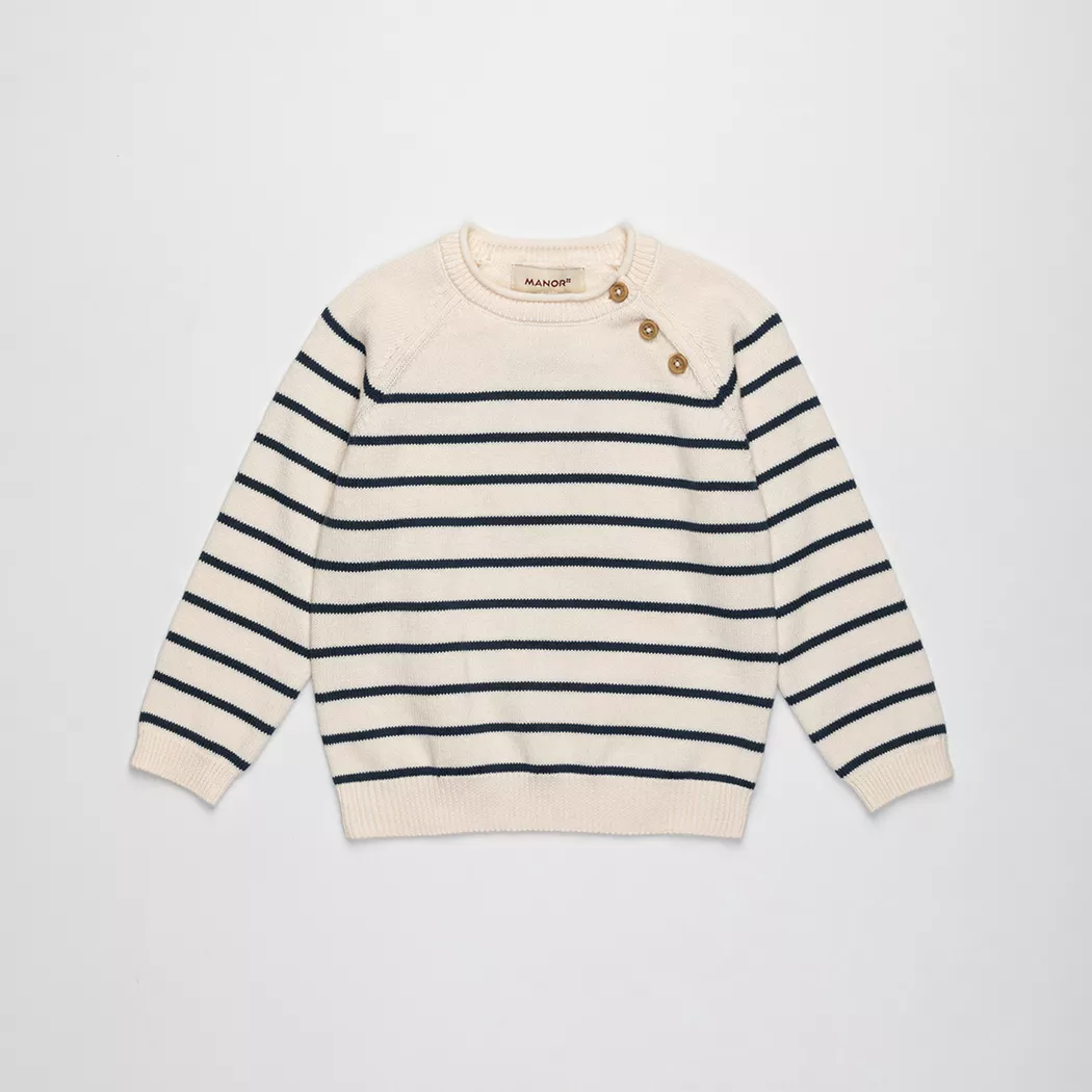 Manor Baby - Pullover, 86, Offwhite